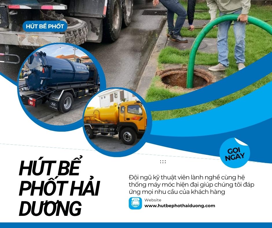 Hút bể phốt Hải Dương