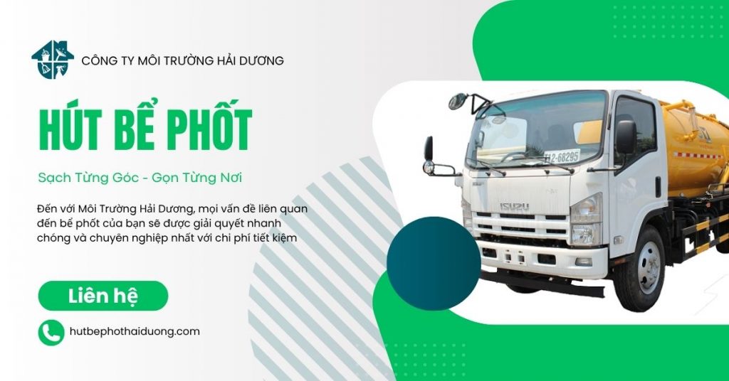 Hút Bể Phốt tại Ninh Giang - Hải Dương uy tín - Môi Trường Hải Dương - hút bể phốt tại ninh giang